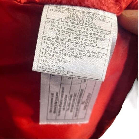 Ariat | Quilted Faux Fur Collar Puffer Coat Red Size M | NWOT - Picture 11 of 11